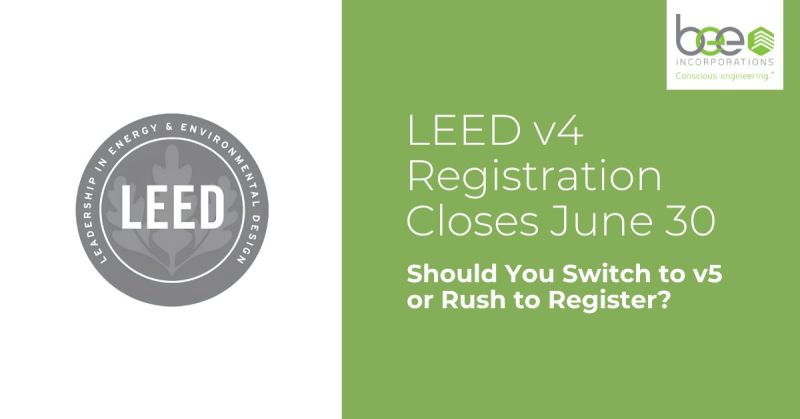 Image for the Tweet beginning: LEED v4 Registration Closes June